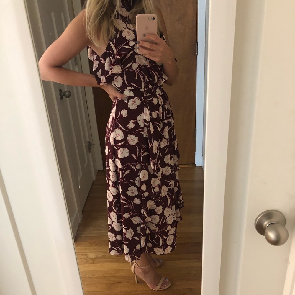 Lauren Conrad Runway Collection Ruffle Midi dress